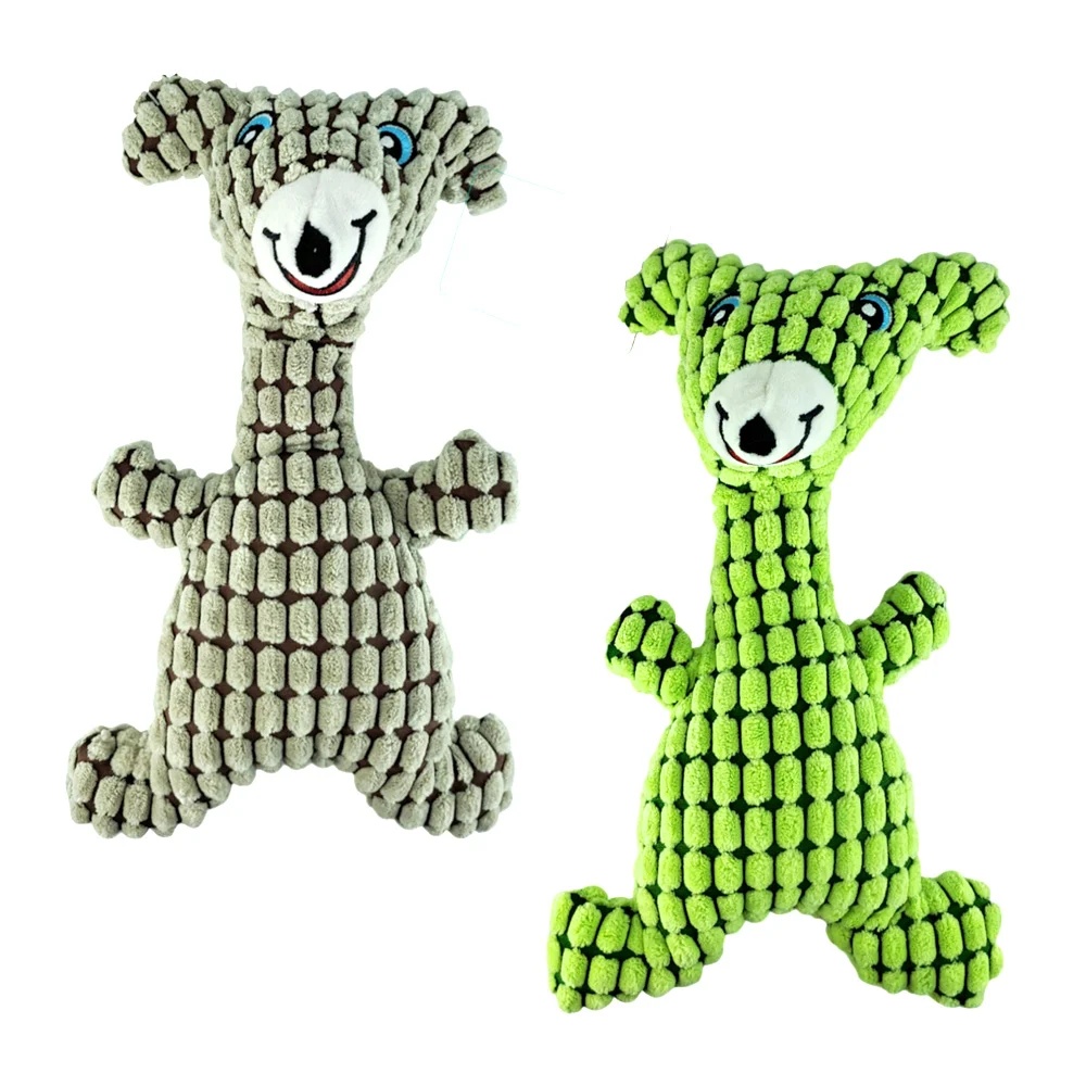 Juguete de peluche para mascota con forma de animal y textura de patr…