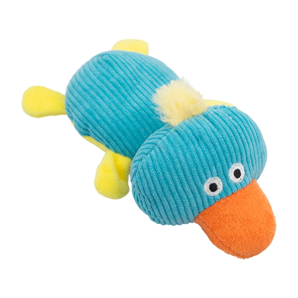 Juguete de peluche para mascota, diseño de pato, sonido chillón