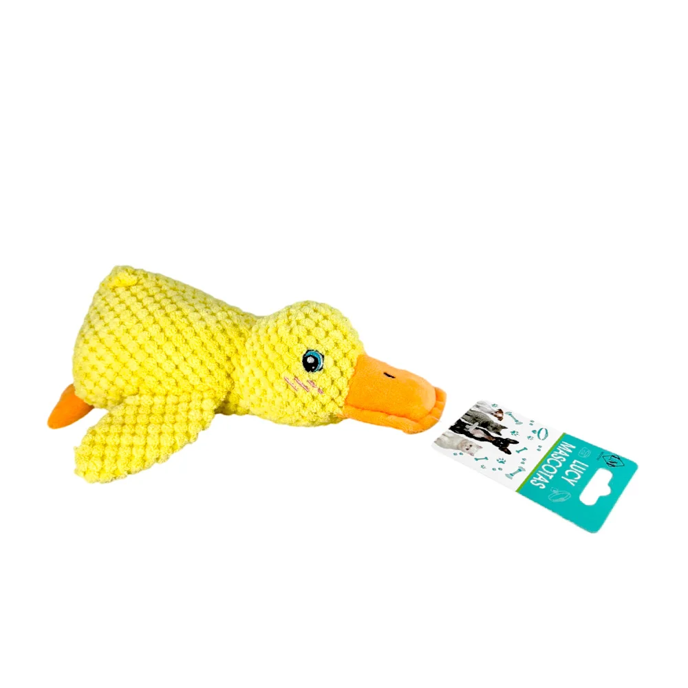 Juguete / peluche de microfibra con forma de pato para mascota / lucy…