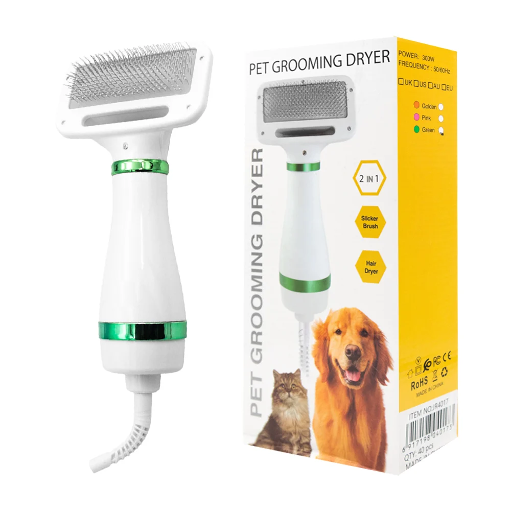 1pza Cepillo grande con función de secador para mascotas, variedad de…