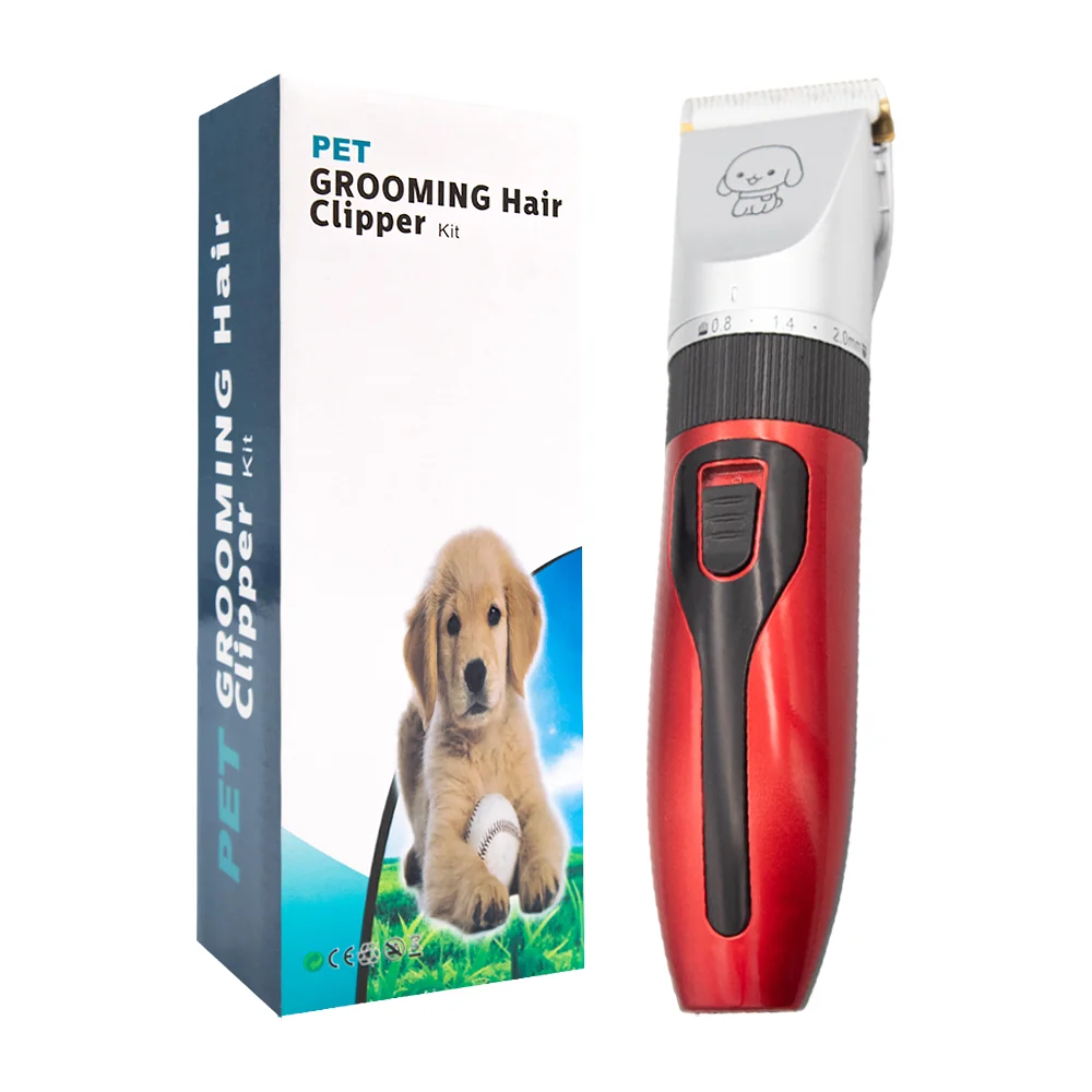Maquina para cortar el pelo de mascotas recargable y puntas intercamb…