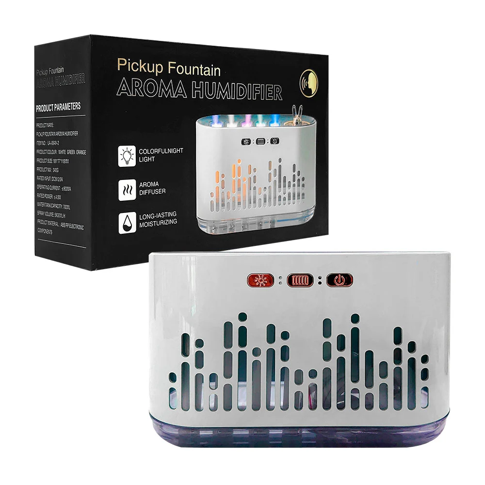 Humidificador rectangular con luces rgb y capacidad de 700ml / pickup…