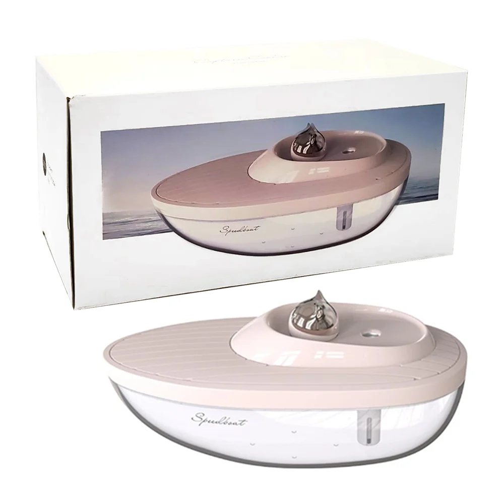 Humidificador con forma de bote-lancha, variedad de colores / captain…