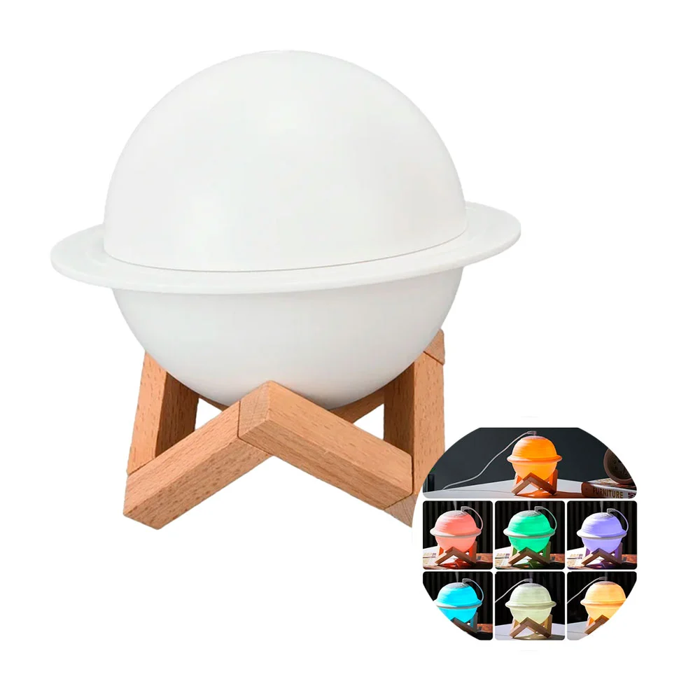 Humidificador en forma de planeta jupiter con base de plastico y colo…