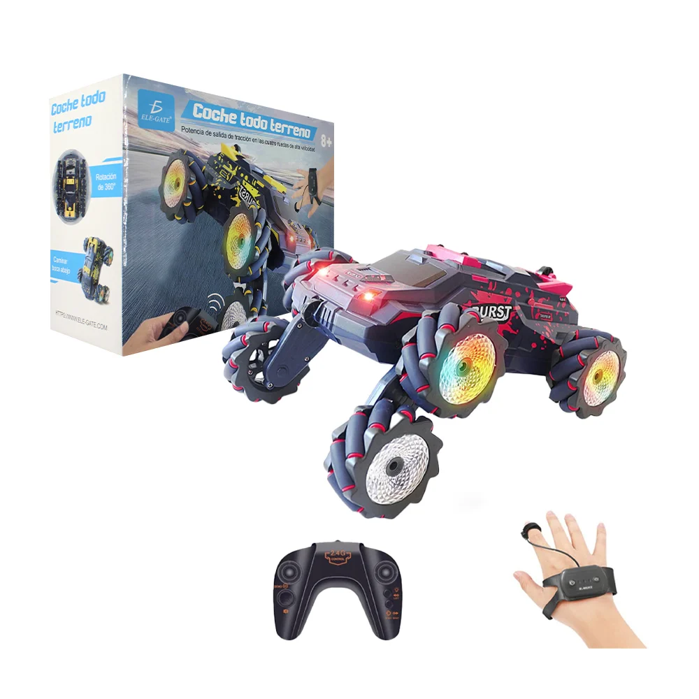 Carro radio control todo terreno con luces y sonido, incluye pulsera …