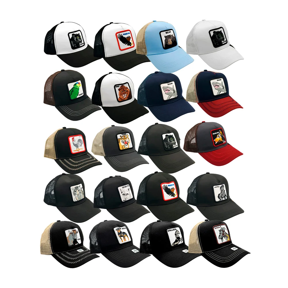 Gorra cachucha de visera semicurva con malla transpirable, color liso…