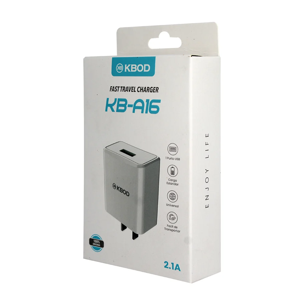 Cubo cargador de carga rápida con puerto usb / kbod / kb-a16