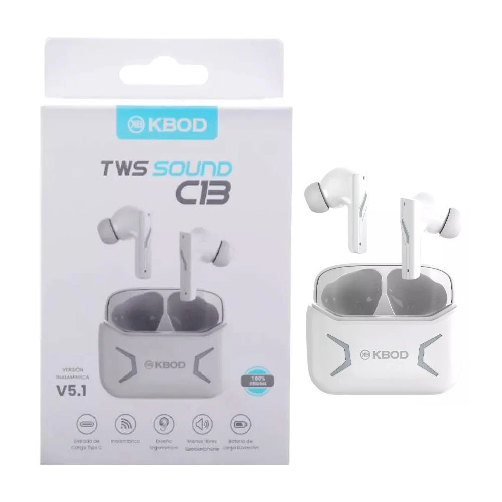 Audífonos inalámbricos bluetooth con diseño ergonómico + estuche de c…