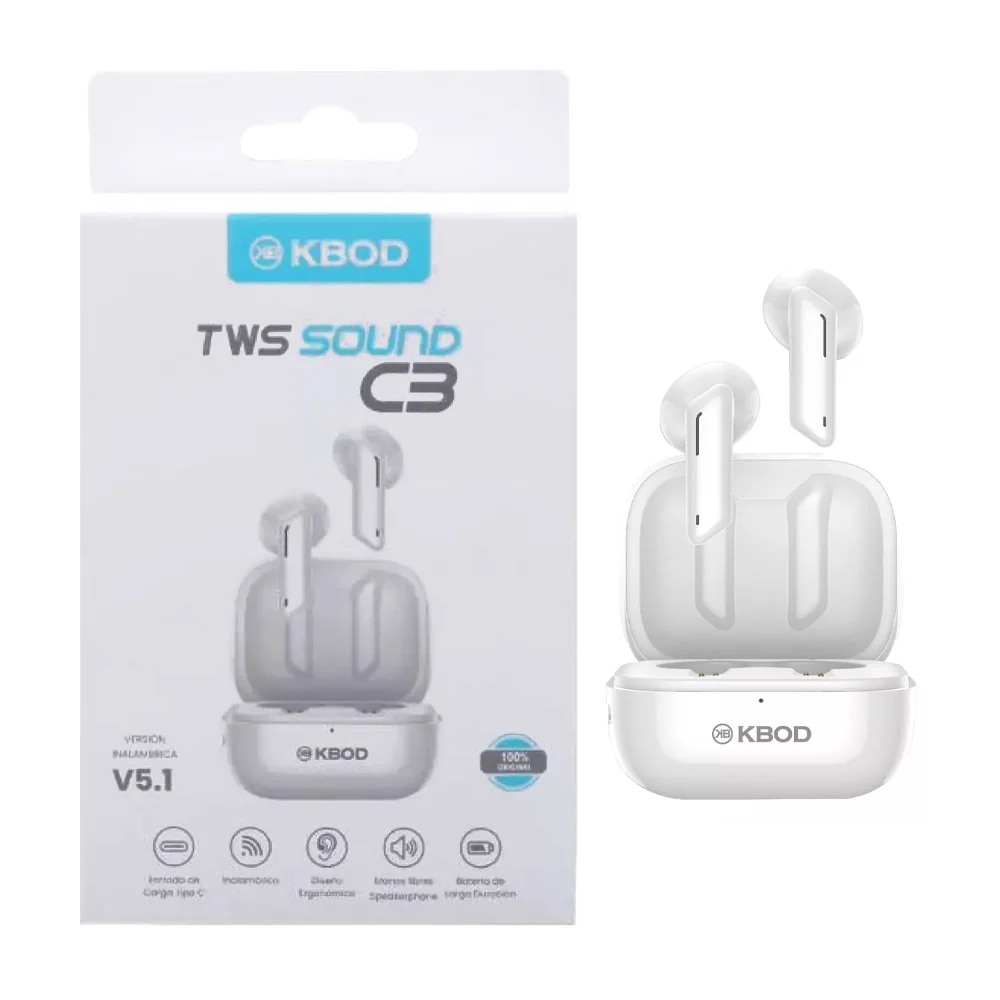 Audífonos inalámbricos bluetooth estilo earphones con estuche de carg…