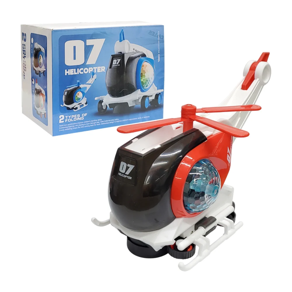 Helicoptero de juguete con luces y sonidos / ld-166a