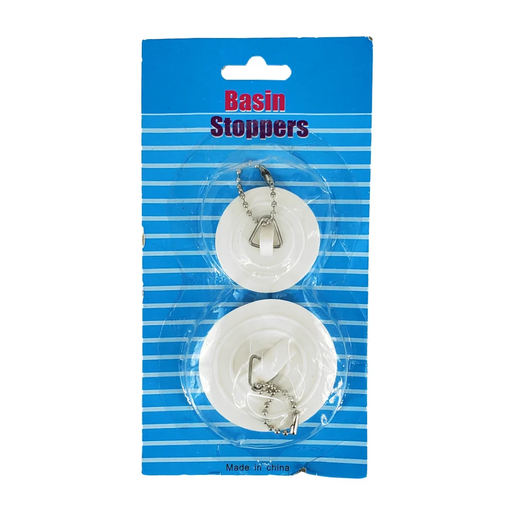 Kit 2 tapones de diferentes tamaños para lavabo / basin stoppers / kc…
