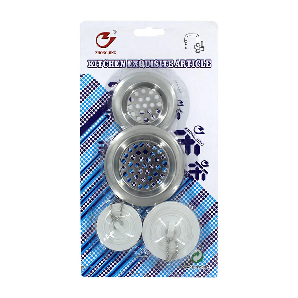 Set de 4pzas rejillas de acero inoxidable y tapones de goma para tarj…