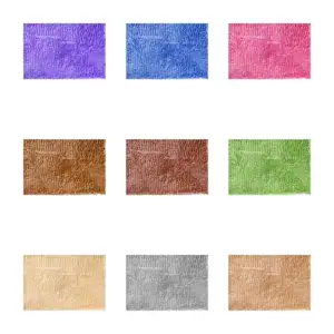 Tapete rectangular 40x60cm con hebras de microfibra afelpada para bañ…