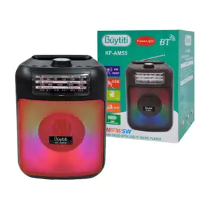Bocina radio vintage buytiti de 3 bandas con ranuras para sd y usb / …