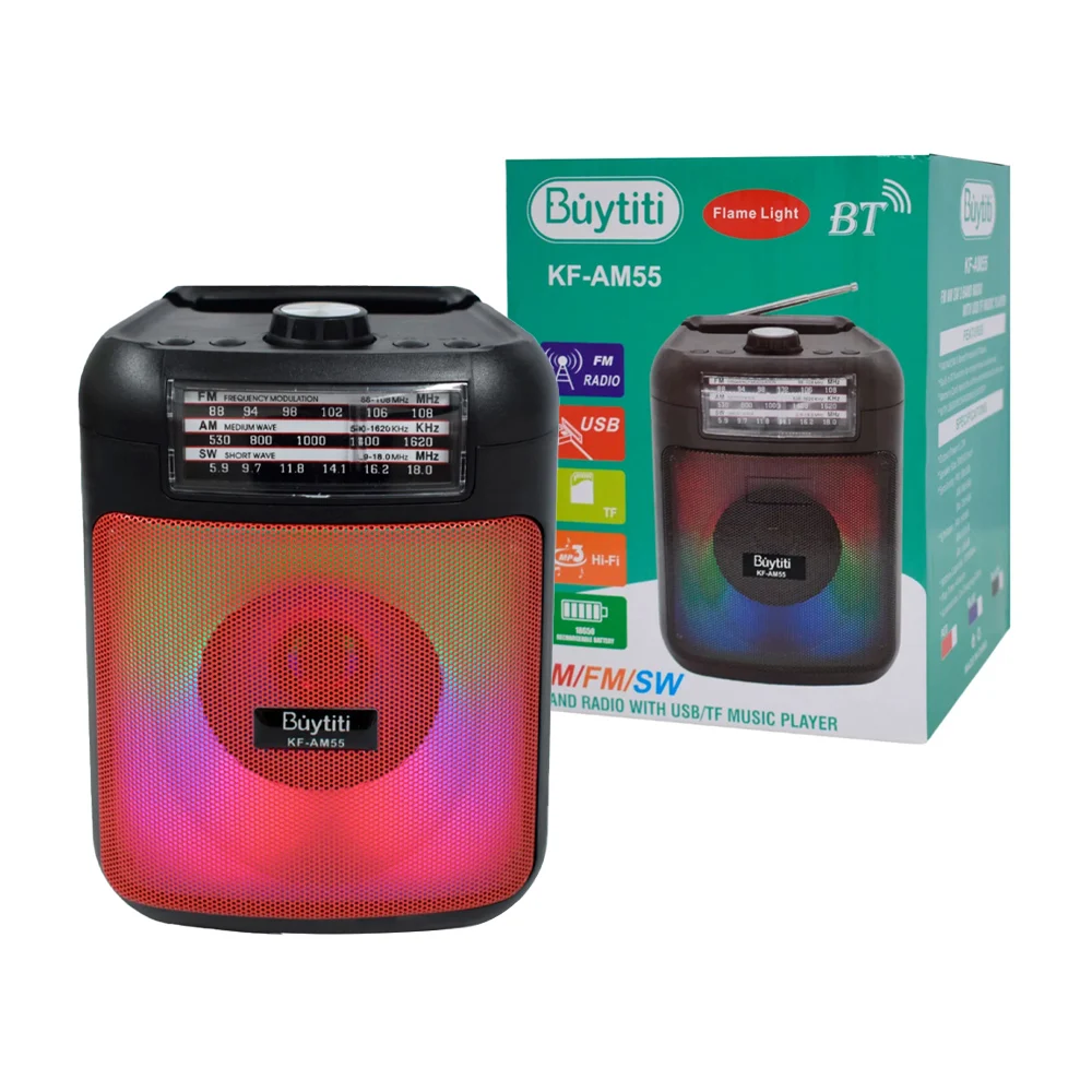 Bocina radio vintage buytiti de 3 bandas con ranuras para sd y usb / …