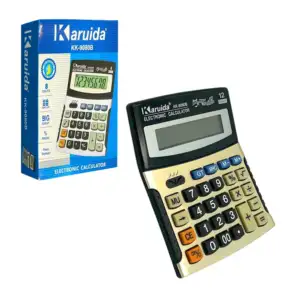 Calculadora electrónica a batería con display grande, bicolor y con b…