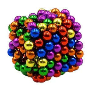 Mini estuche con 216 imanes de mini bolitas, variedad de colores / kl…