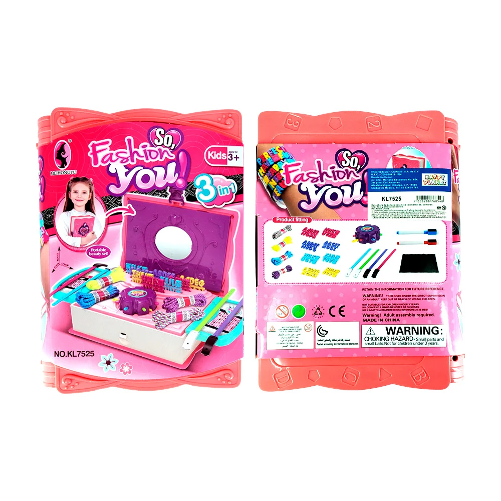 Estuche en forma de diario con accesorios para hacer pulseras, varied…