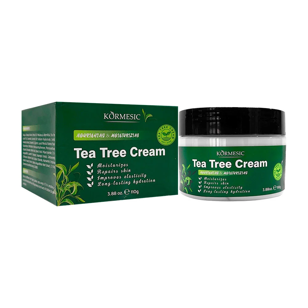 Crema facial reparadora kormesic con extracto de árbol de té, 110g km…