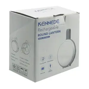 Lámpara redonda led recargable portátil con indicador de carga / kenn…