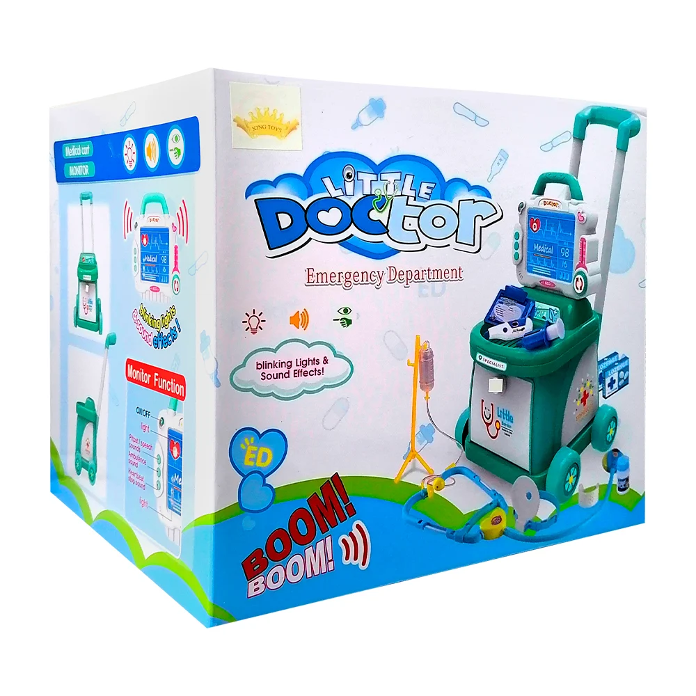 Carro médico juguete infantil con monitor, luz y sonido + accesorios …