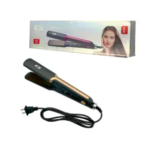 Plancha alisadora ks con 4 niveles de temperatura para el cabello, 45…