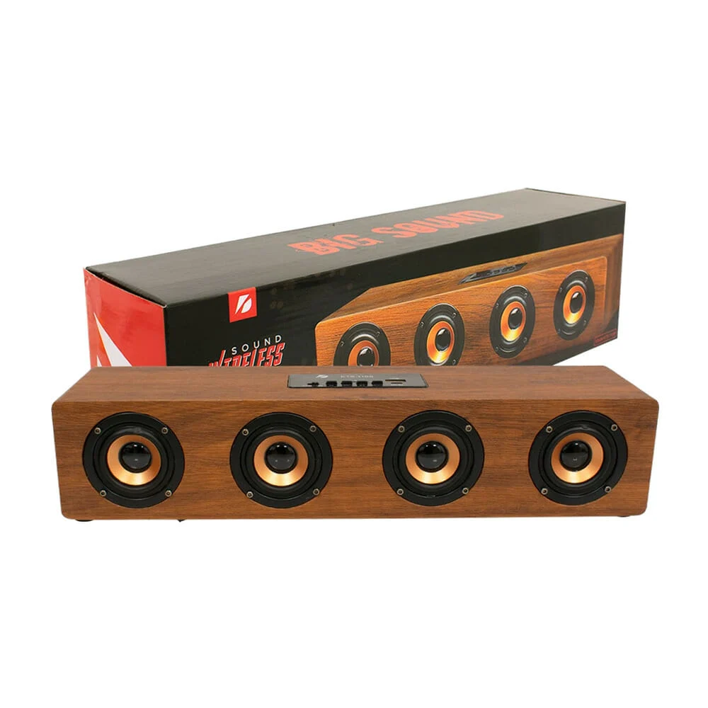 Bocina barra de sonido bluetooth big sound vintage con efecto tipo ma…