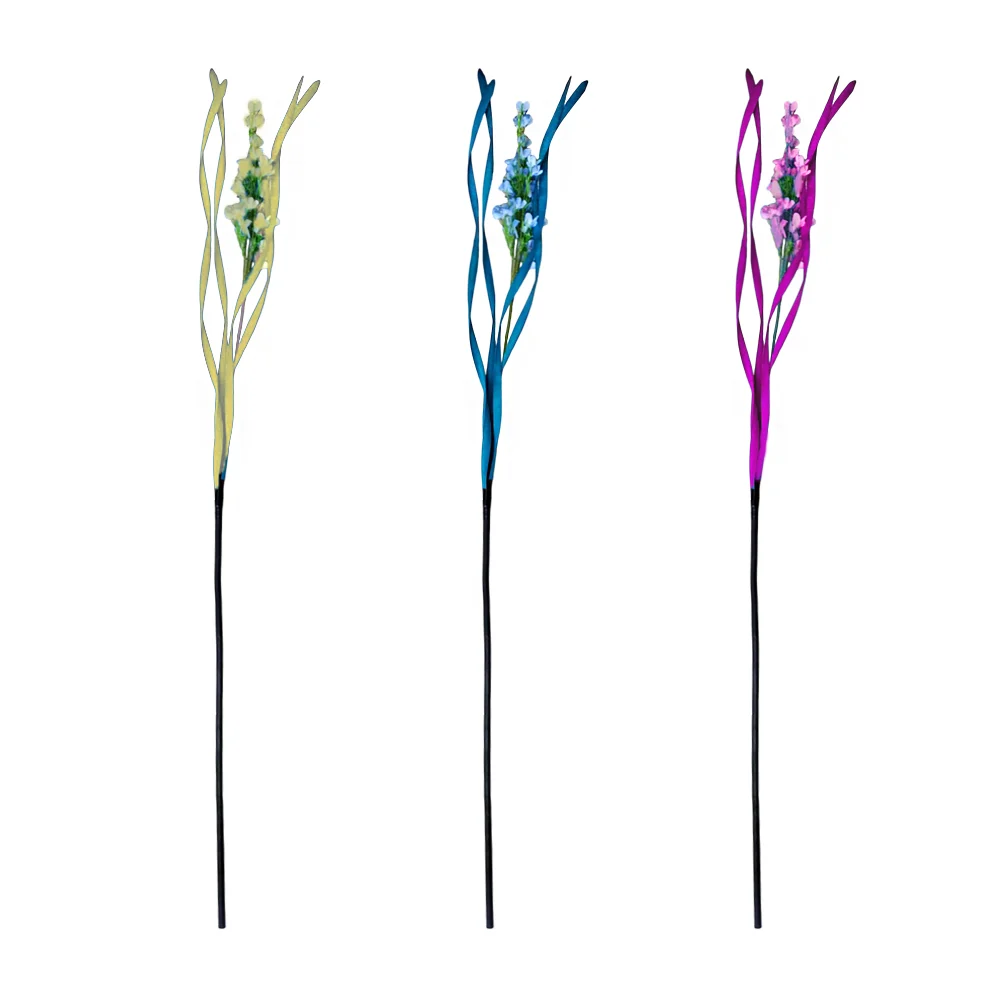 1pz Vara con flores de lirio hada artificiales, para decoración en ja…
