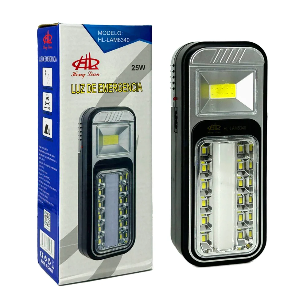 Lámpara led multifuncional portátil de emergencia, 25w / hl-lam8340