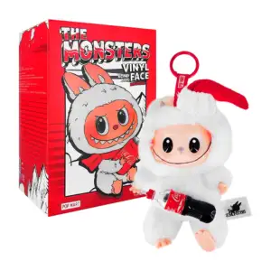 1pza Llavero de peluche afelpado colecccionable tipo labubu con temát…