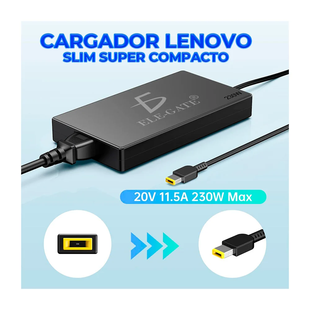 Cargador para laptop compatible con lenovo / 170w 20v 8.5a / le.11.5 …