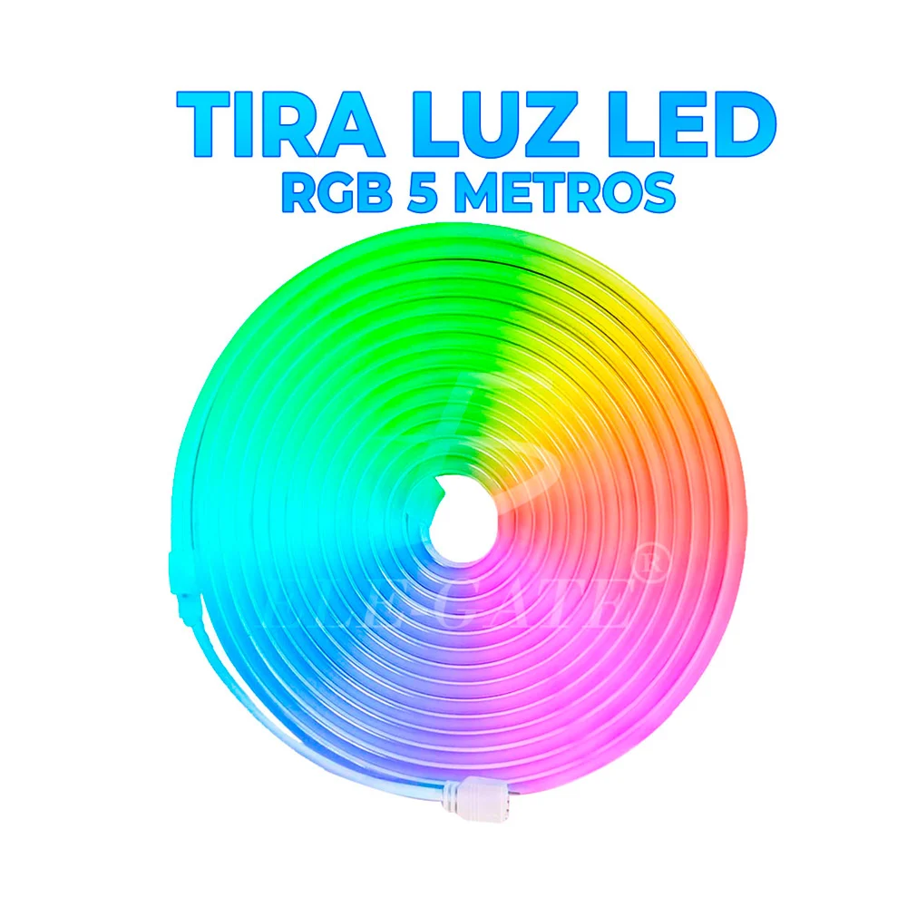 Tira de luz led rgb de 5 metros con control remoto / led.rgb01