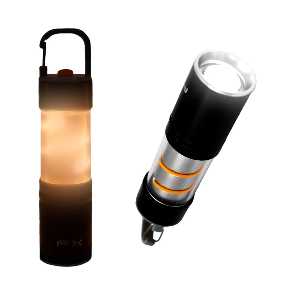 Lámpara linterna recargable, diseño para camping + asa / led-515
