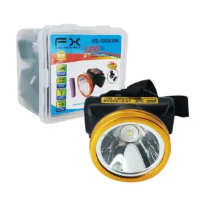 1pza Linterna led recargable de cabeza estilo minero 20w, con correa …