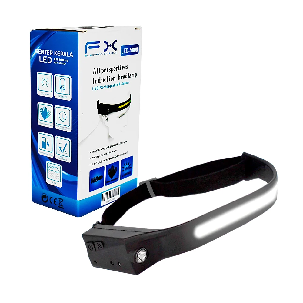 Lámpara linterna fx tipo minero con banda ajustable tipo minero / all…