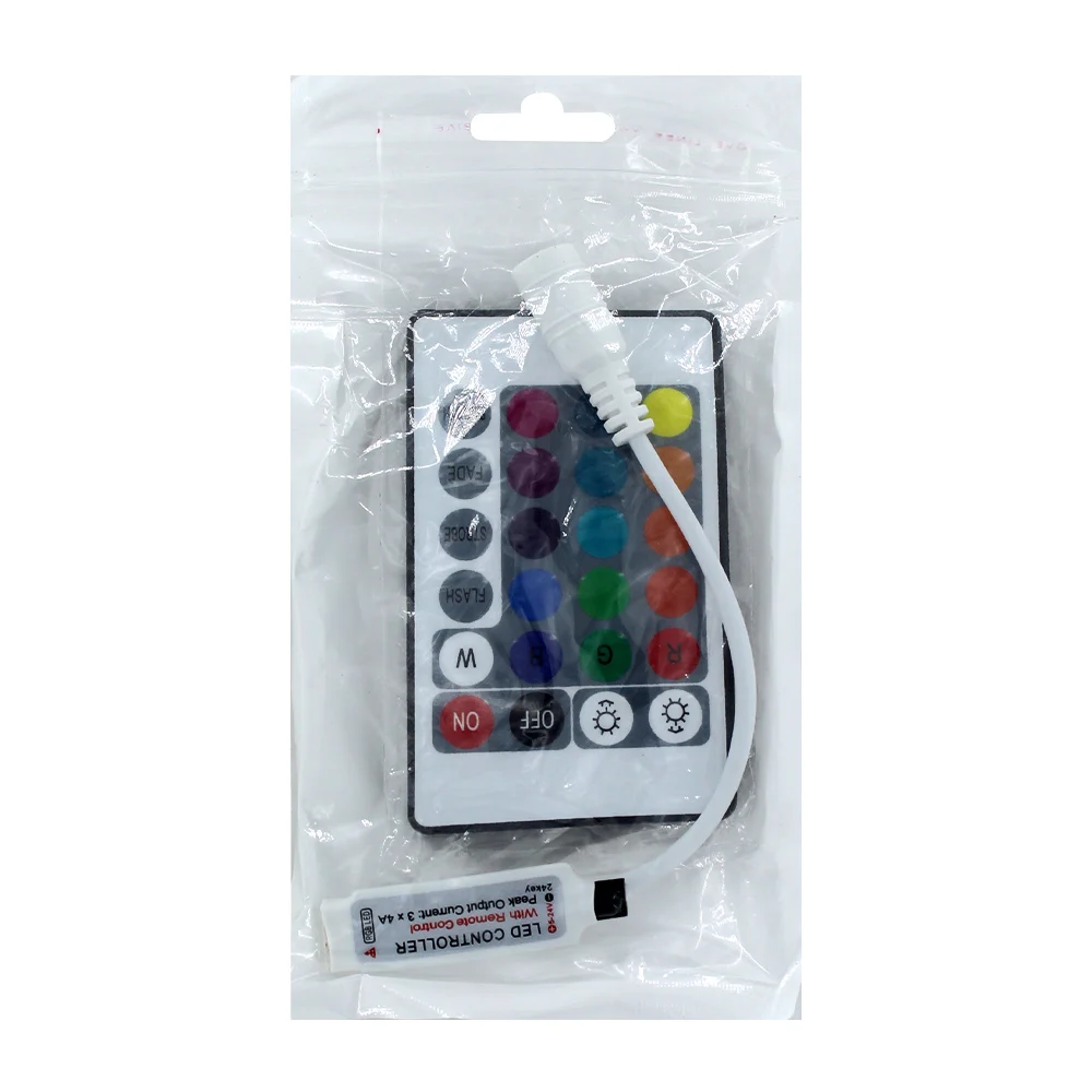Control remoto de 24 botones para tira led rgb / 830001 / 40962 / a24…