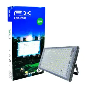 Lámpara led rectangular para exteriores con potencia de 50w, 127v y 6…