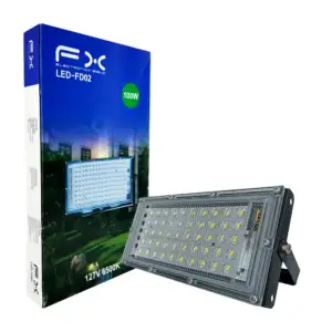 Lámpara led rectangular para exteriores con potencia de 100w, 127v y …
