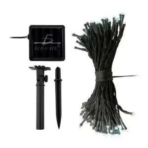 Serie de cable verde con 100 luces navideñas de 10m en tono multicolo…