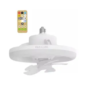 Lámpara de techo con luz led regulable y ventilador con control remot…