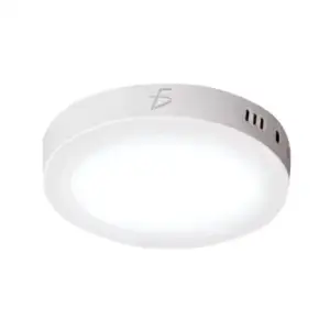 Lámpara para techo redonda de aluminio con 18w luz led en tono frío /…