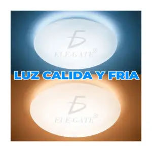 Lámpara led redonda para techo con potencia de 18w, luz fría y luz cá…