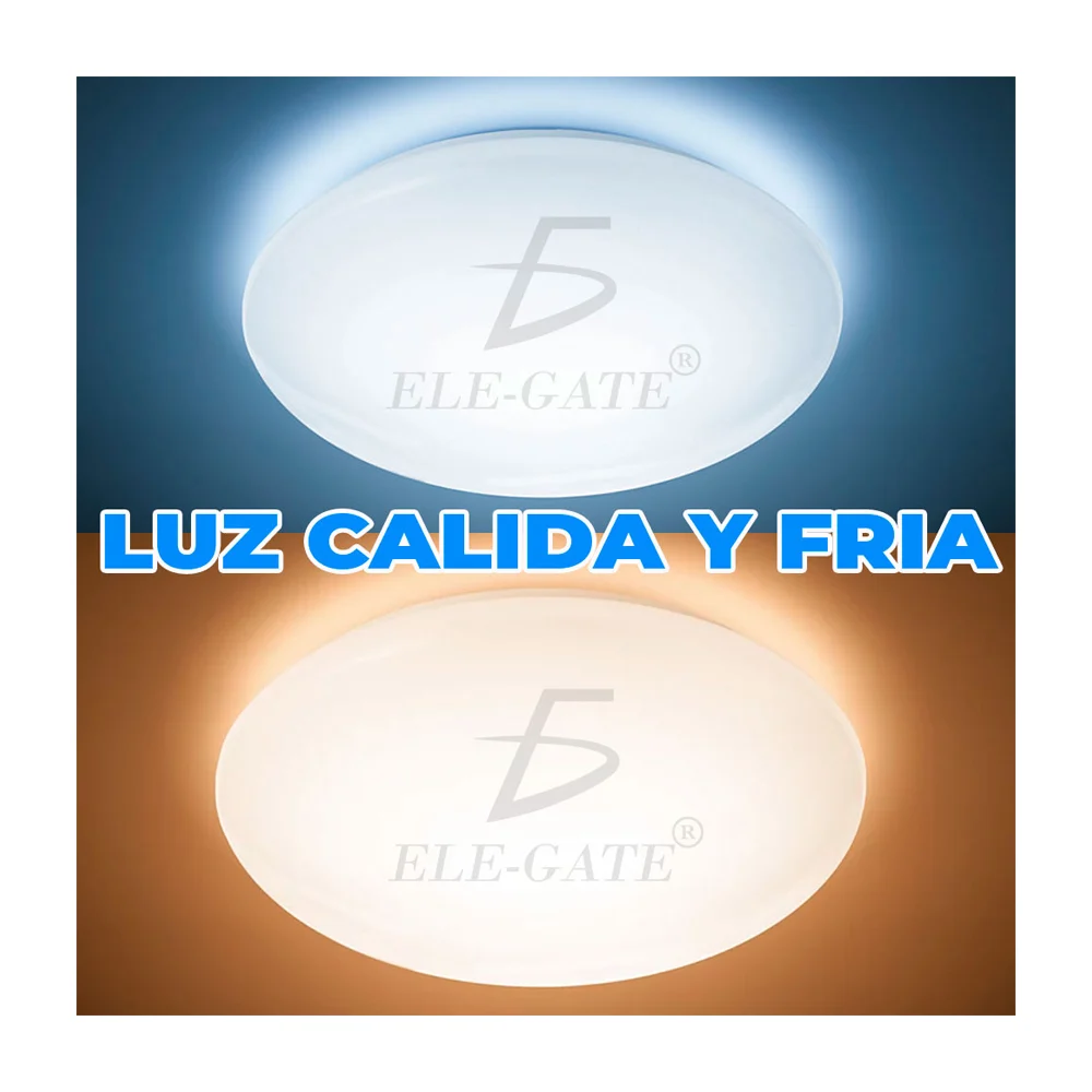 Lámpara led redonda para techo con potencia de 18w, luz fría y luz cá…