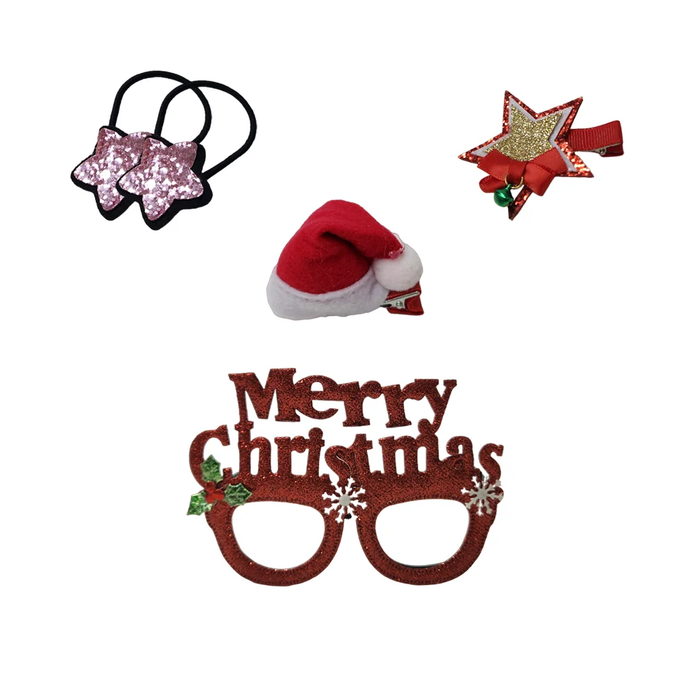 Paquete con lentes, 3 accesorios para el cabello con brillantina, kit…