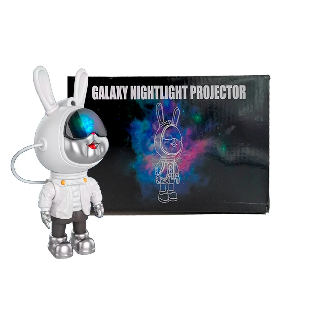 Proyector led láser de galaxia en forma de conejo astronauta con vari…