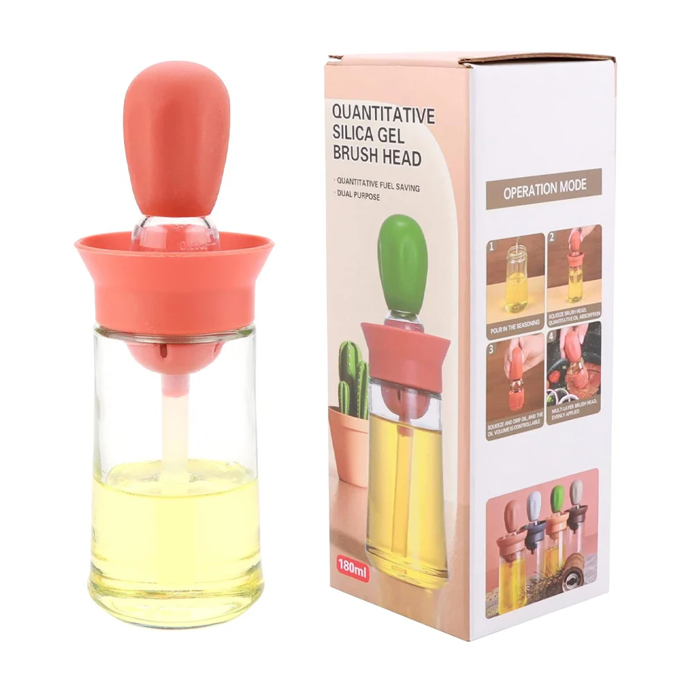 Frasco de cristal con capacidad de 180ml y cepillo dispensador de ace…
