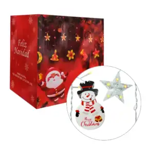 Serie de luces led con personajes navideños 220v, variedad de colores…