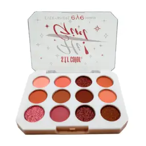Paleta de sombras para ojos con 12 tonos, variedad de colores / s.f.r…