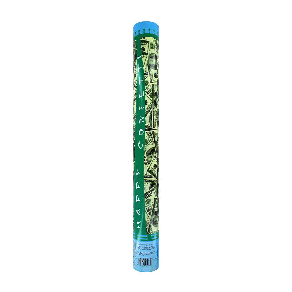 1pza Cañón bazuca happy confetti de 47cm lanza billetes dólares / lp-…