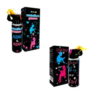 Dispensador en spray de polvo sorpresa para fiestas de revelación de …